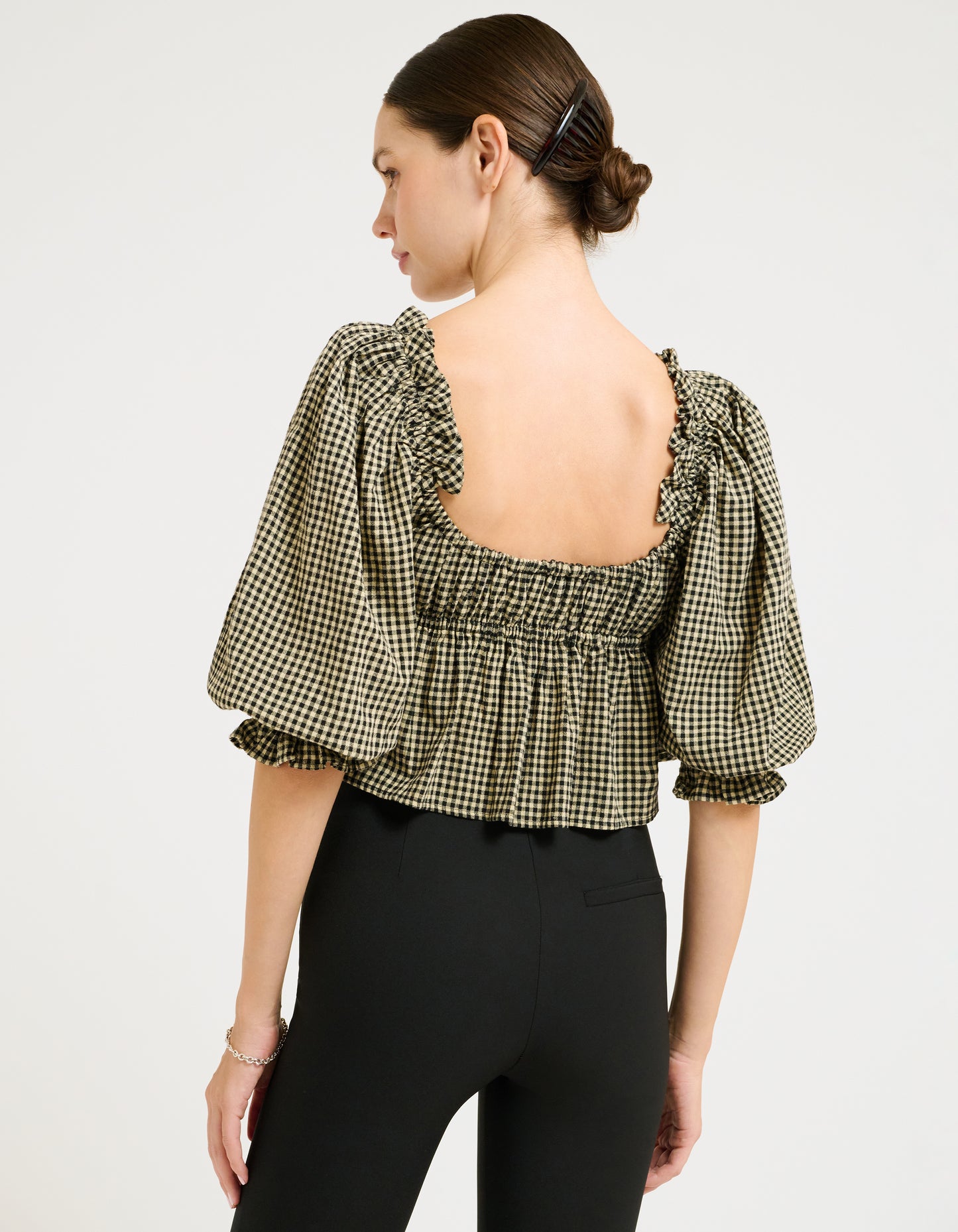 Parton Top | Black Gingham