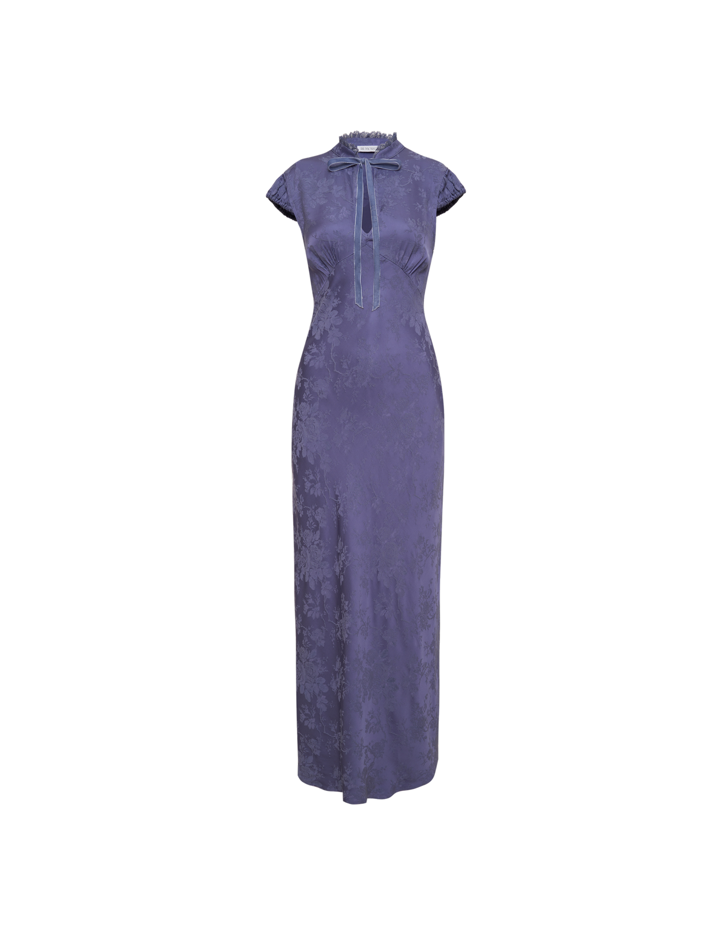 Portofino Maxi Dress in Indigo Jacquard