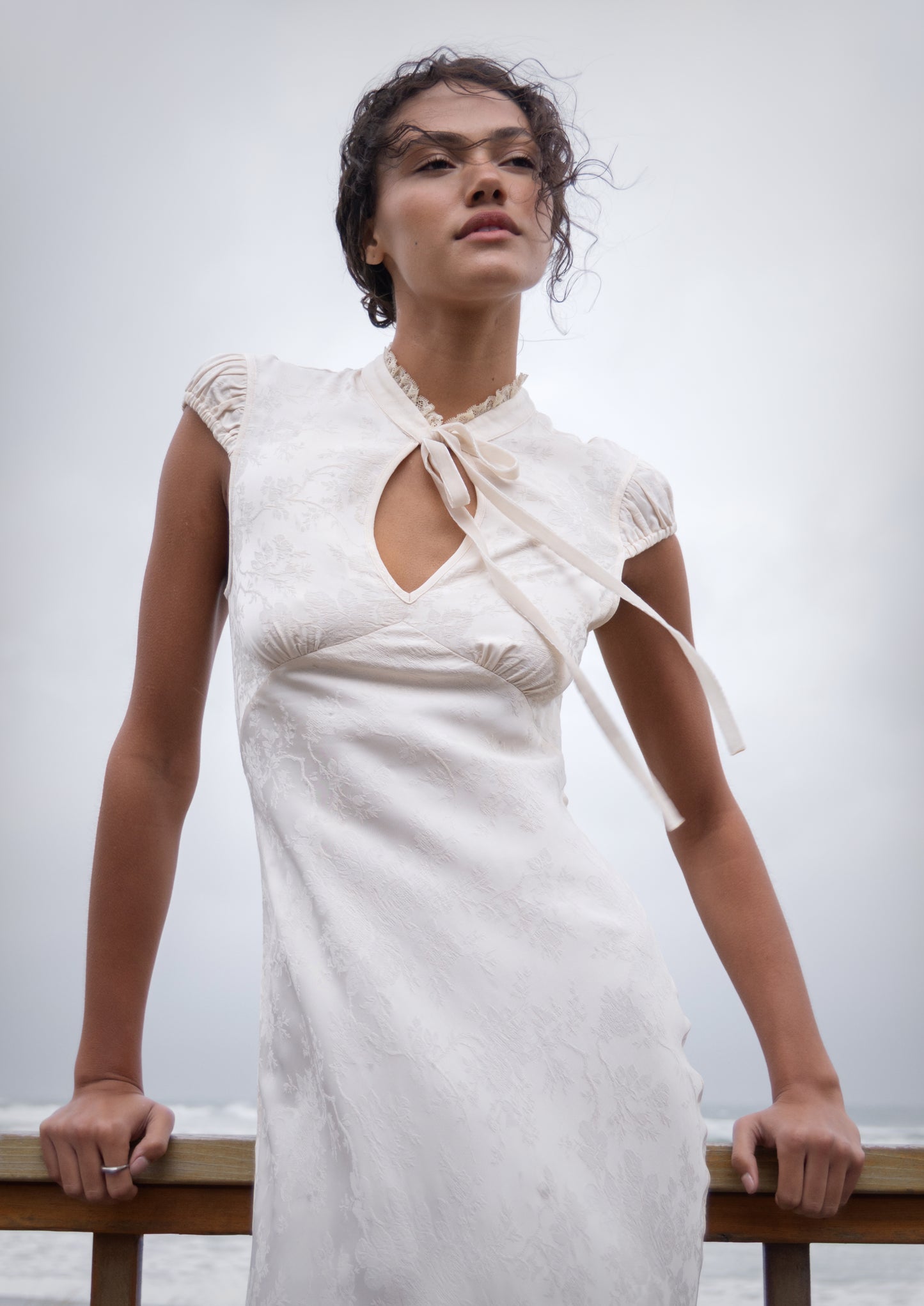 Portofino Maxi Dress | Ivory Jacquard