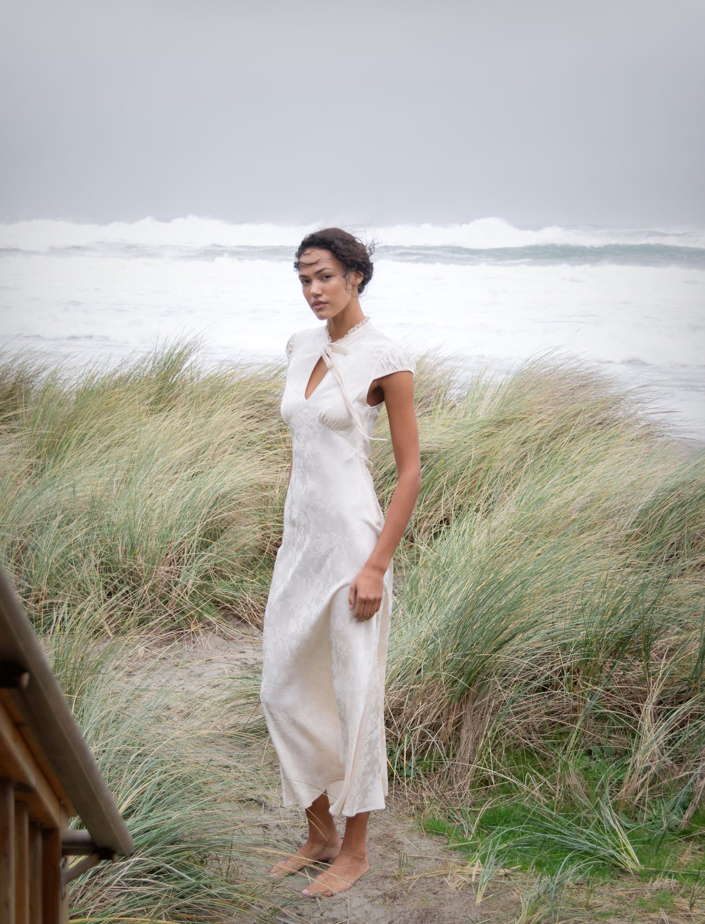 Portofino Maxi Dress | Ivory Jacquard