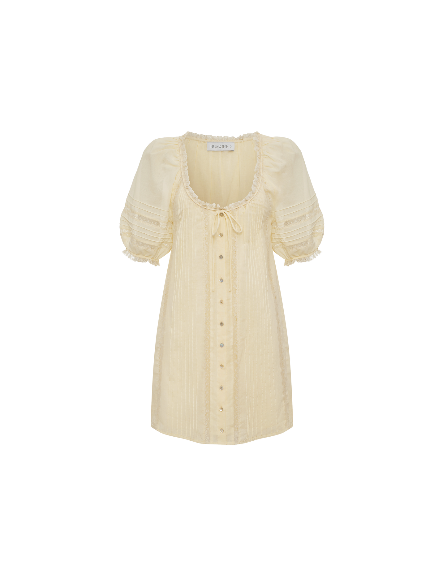 Prairie Mini Dress | Custard