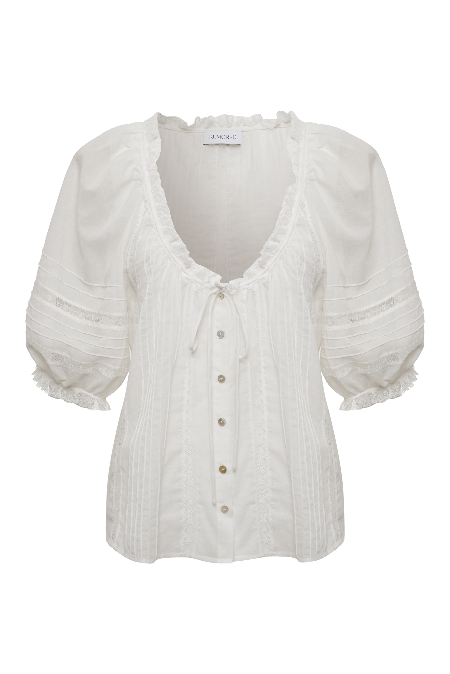 Prairie Top | White - Blouse