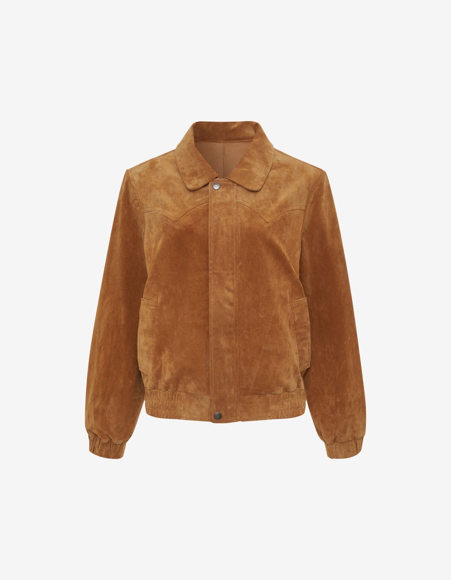 Preston Bomber | Saddle Suede