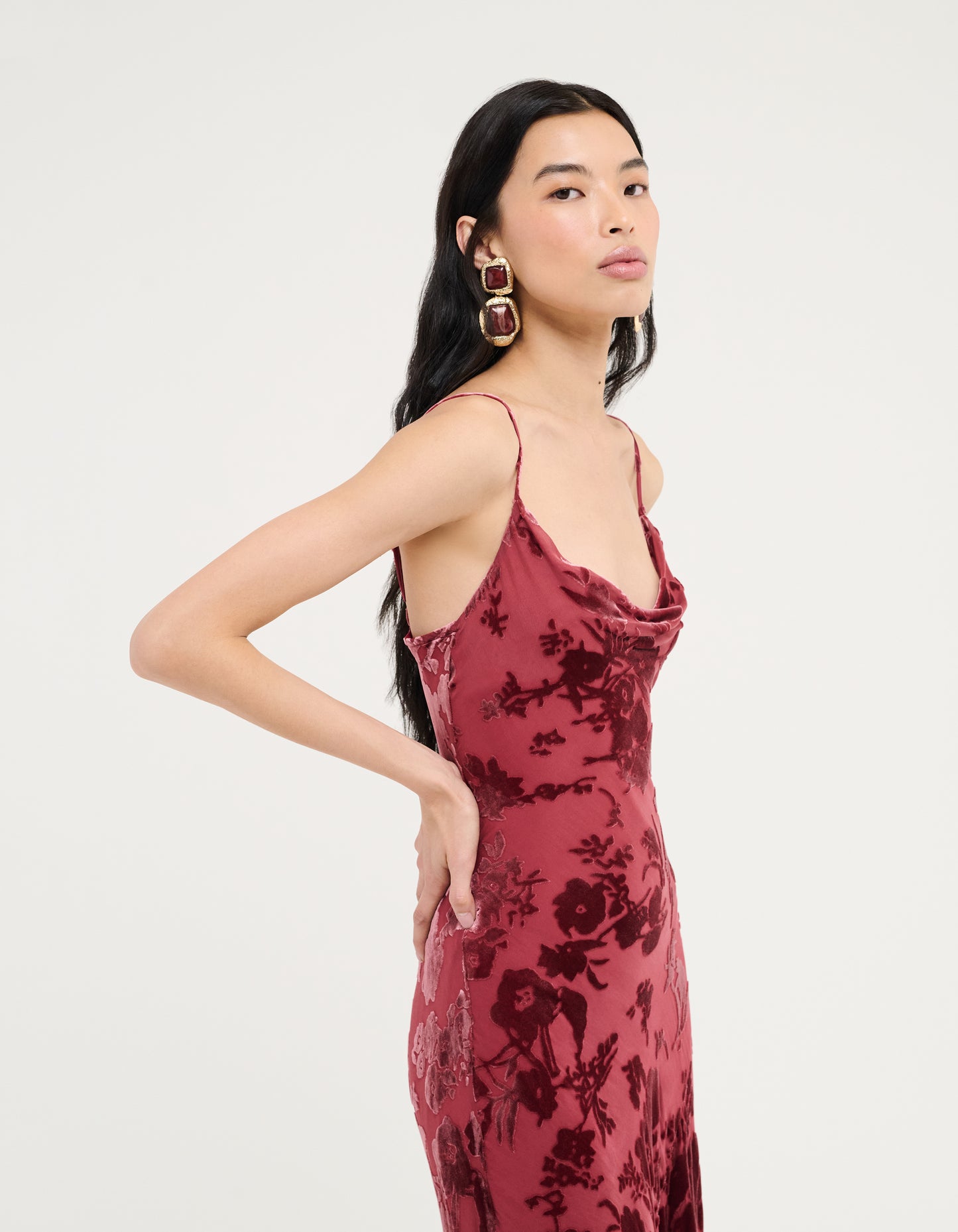 Santeria Maxi Dress | Crimson Devore