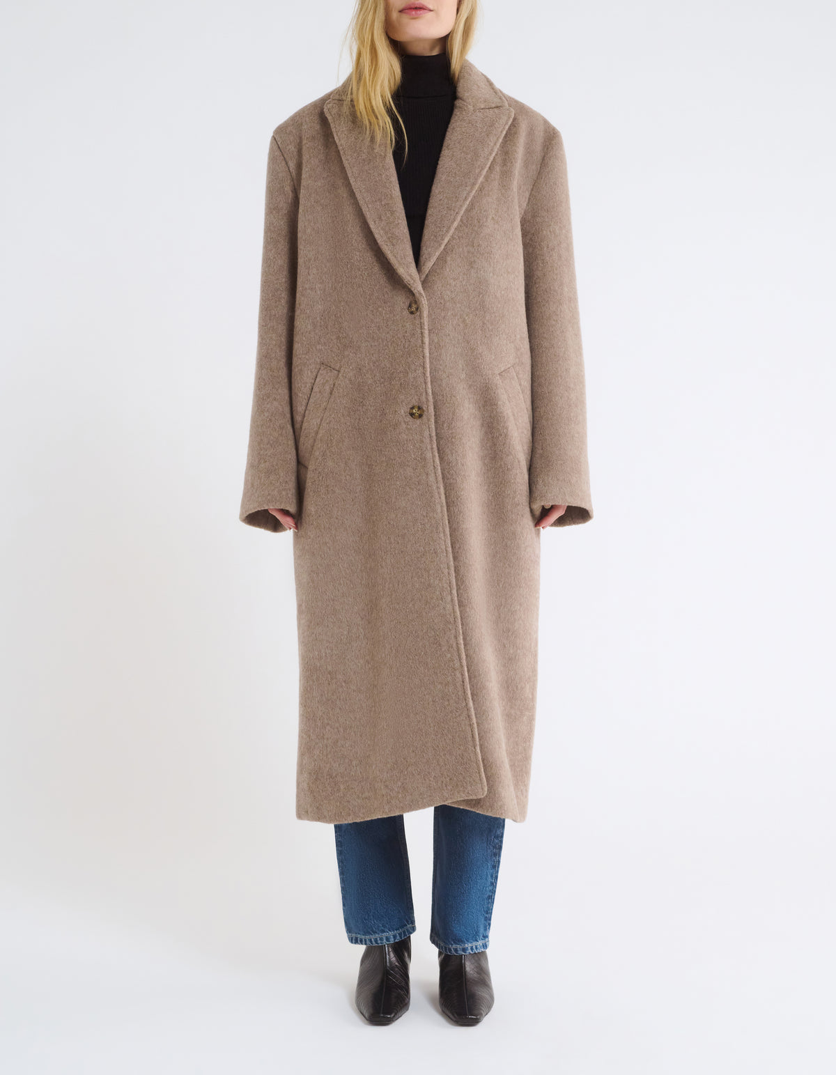 Sinatra Coat | Oat Heathered