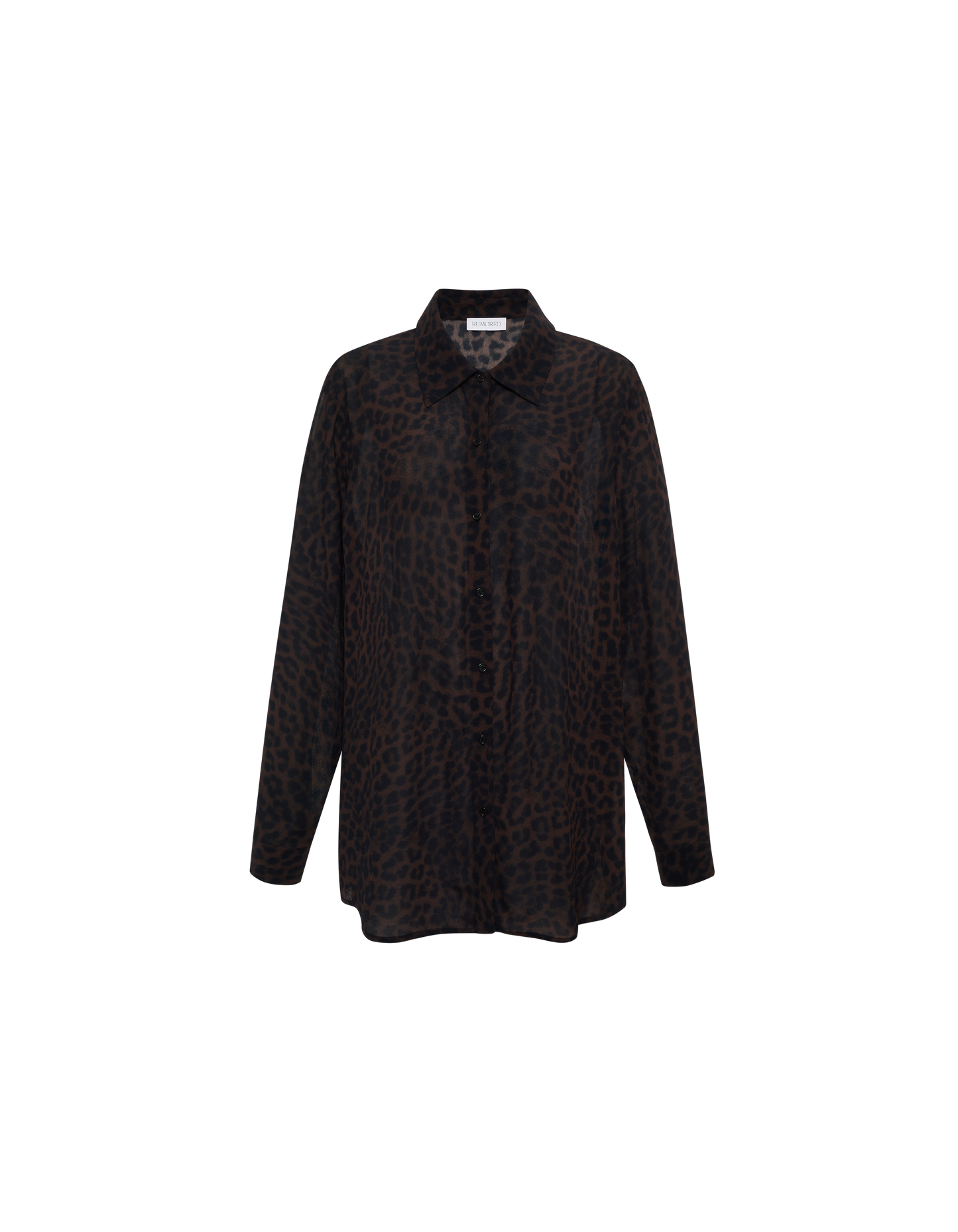 Stevie Button Up Blouse Top in Fatale