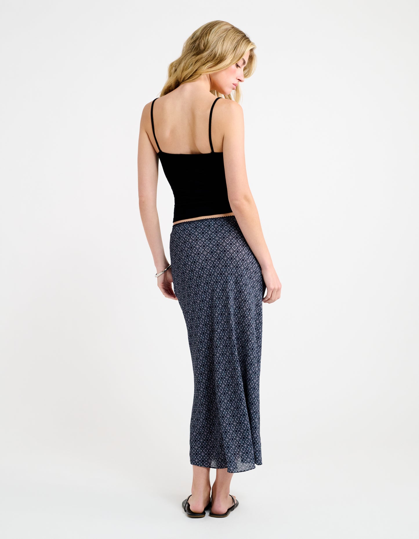 Stroll Midi Skirt | Mediterranean Tile