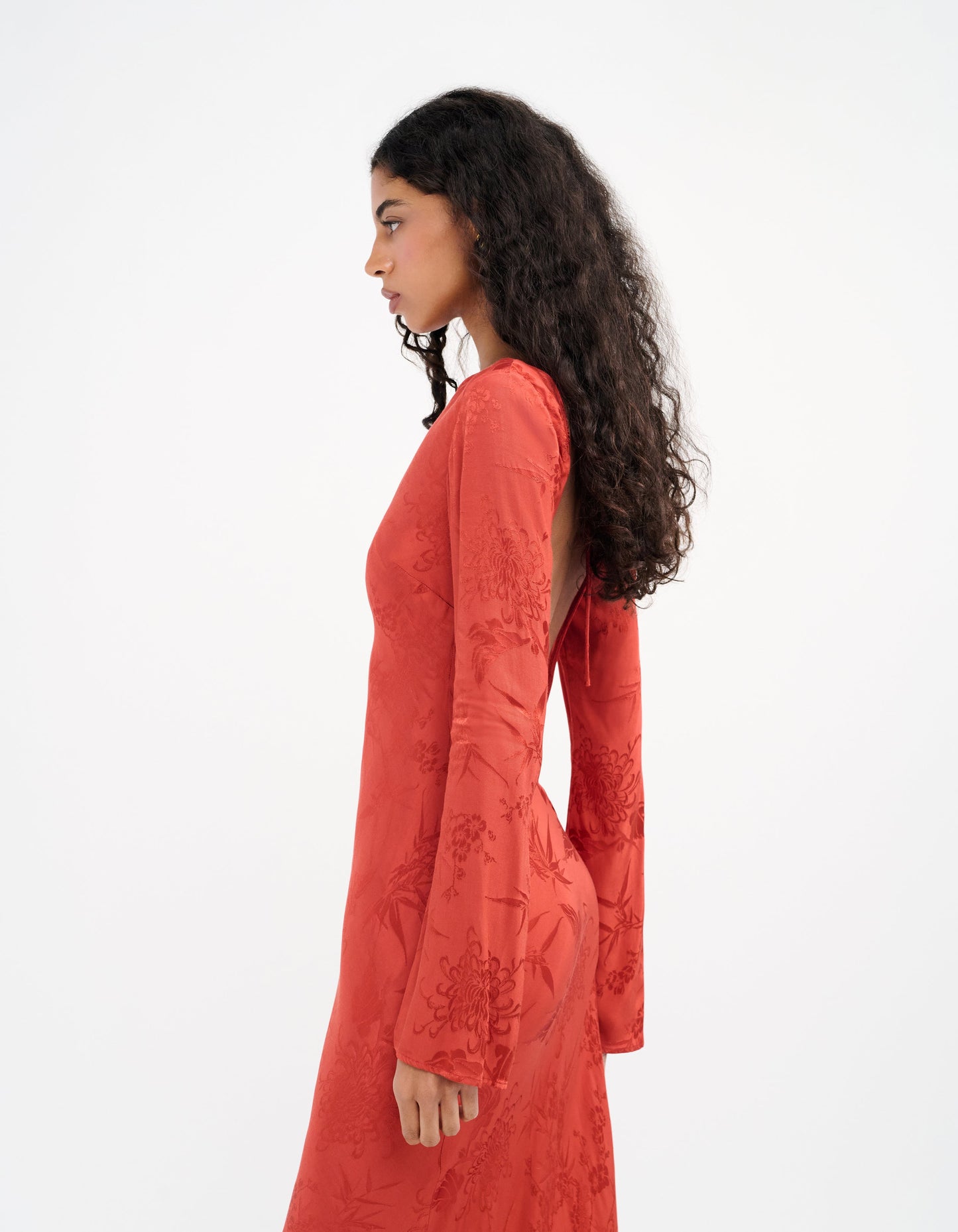Sweet Talker Maxi Dress | Cinnamon Jacquard