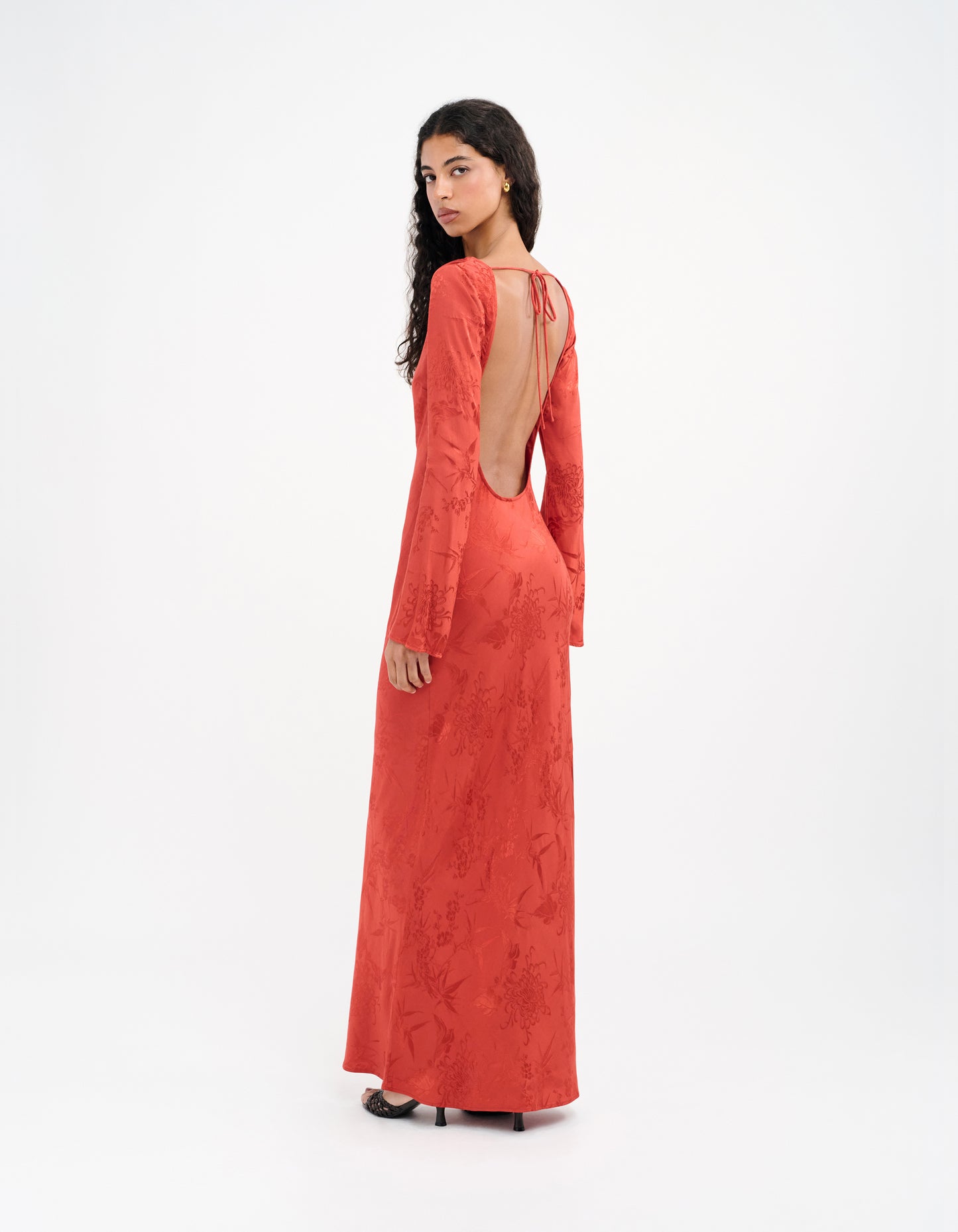 Sweet Talker Maxi Dress | Cinnamon Jacquard