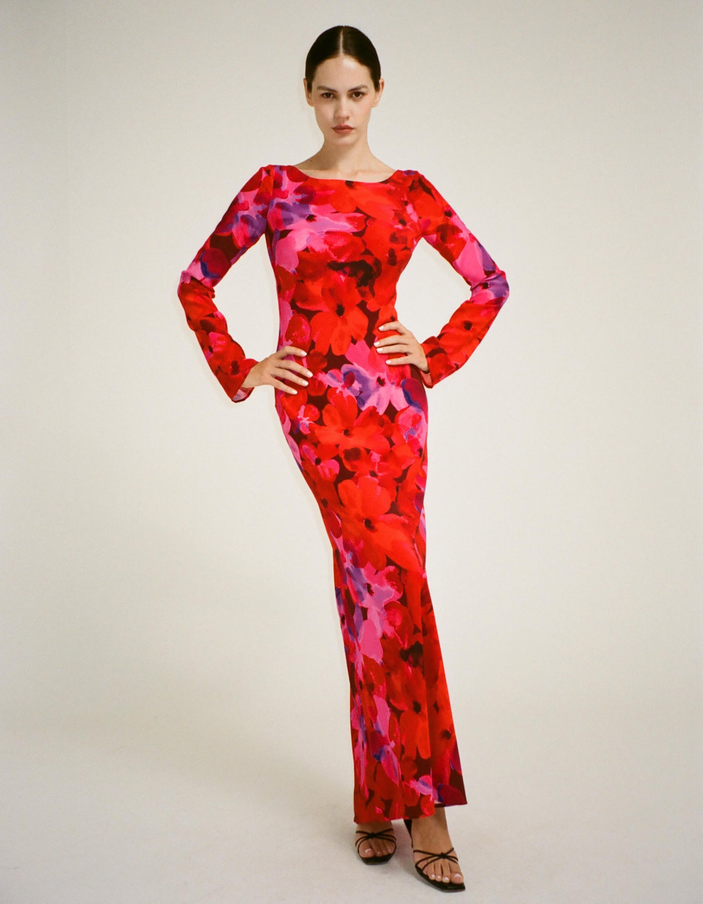 Sweet Talker Maxi Dress | Watercolor Pansy