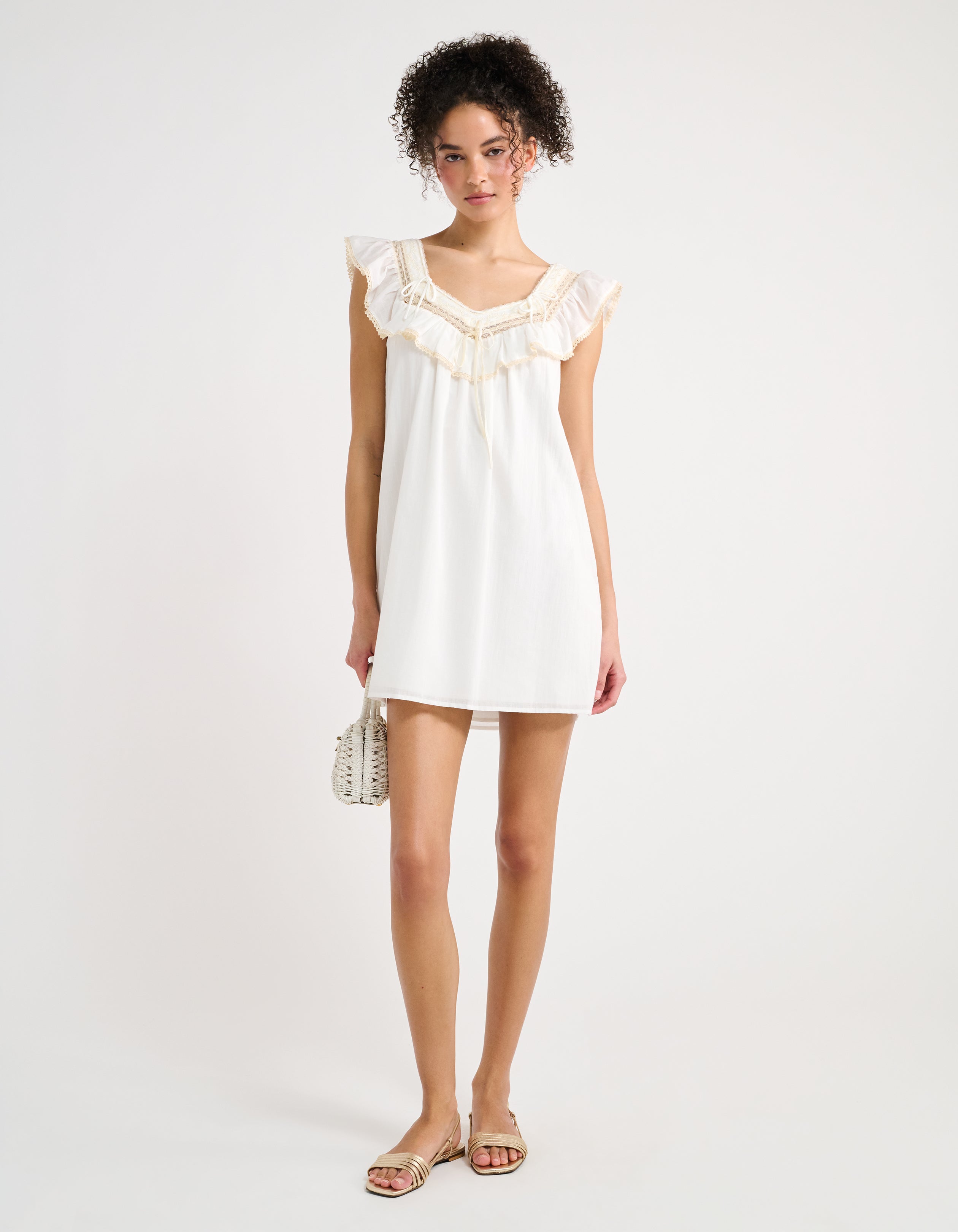 Teacup Mini Dress | White