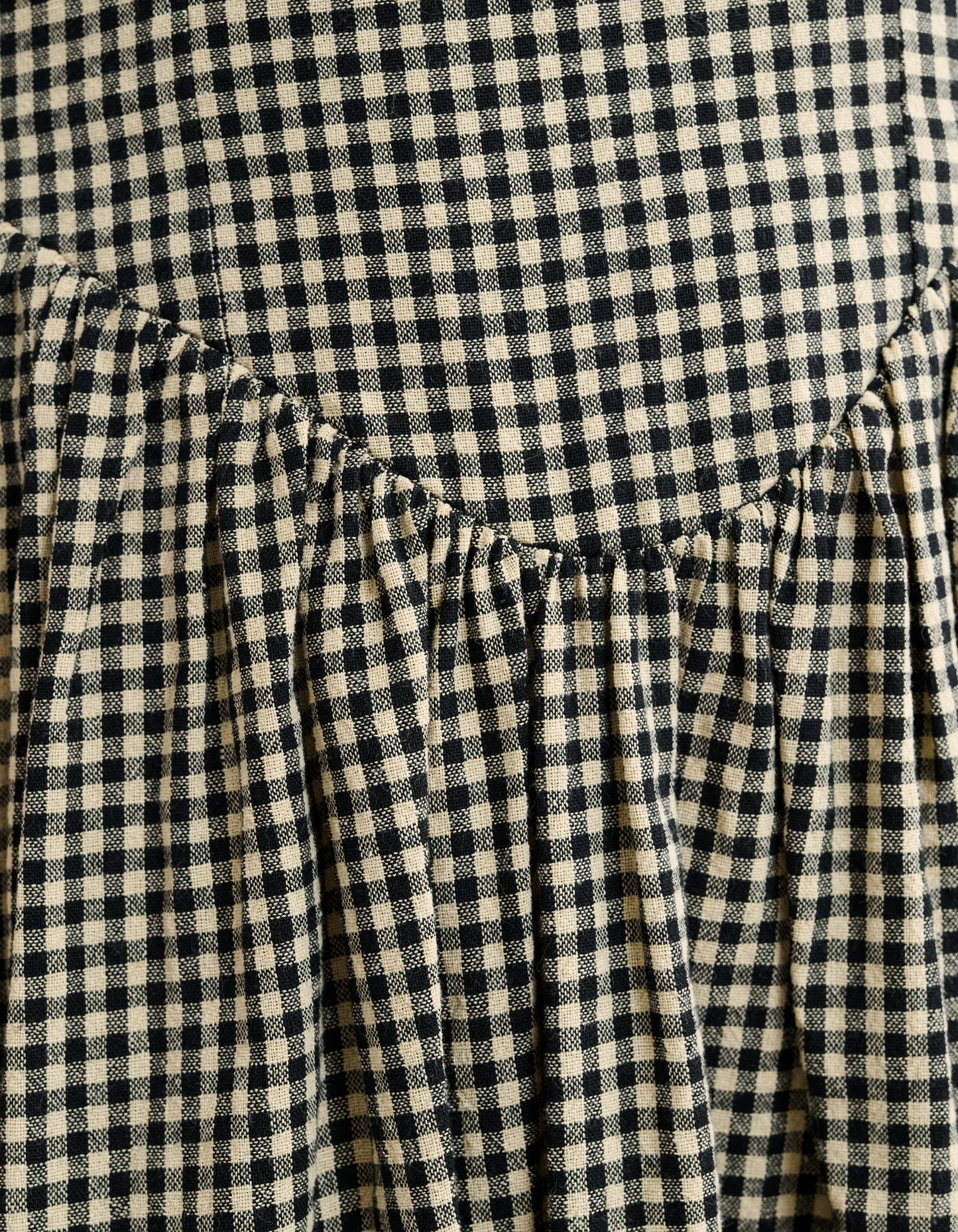 Toulouse Midi Dress | Black Gingham