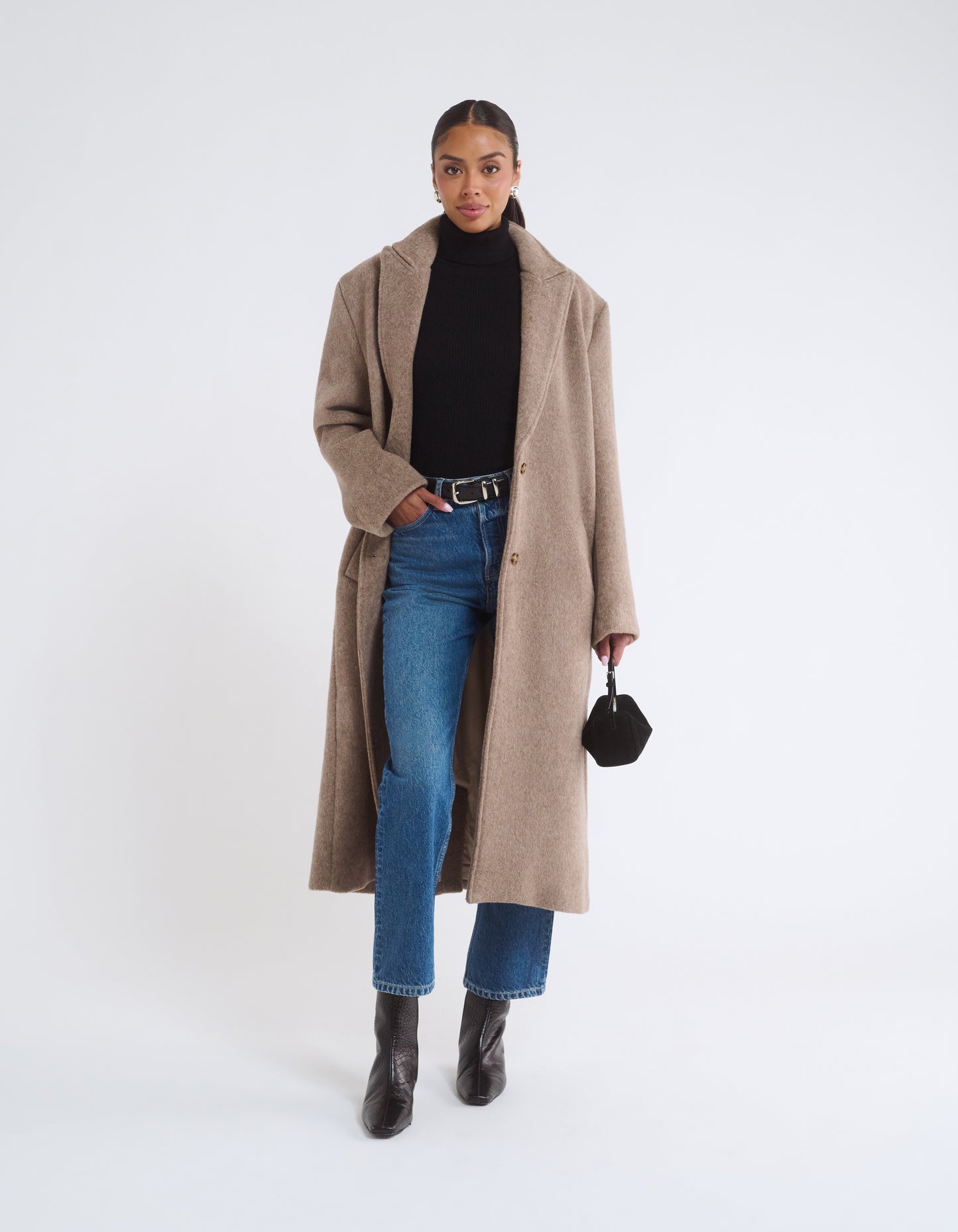 Turtleneck Top | Black