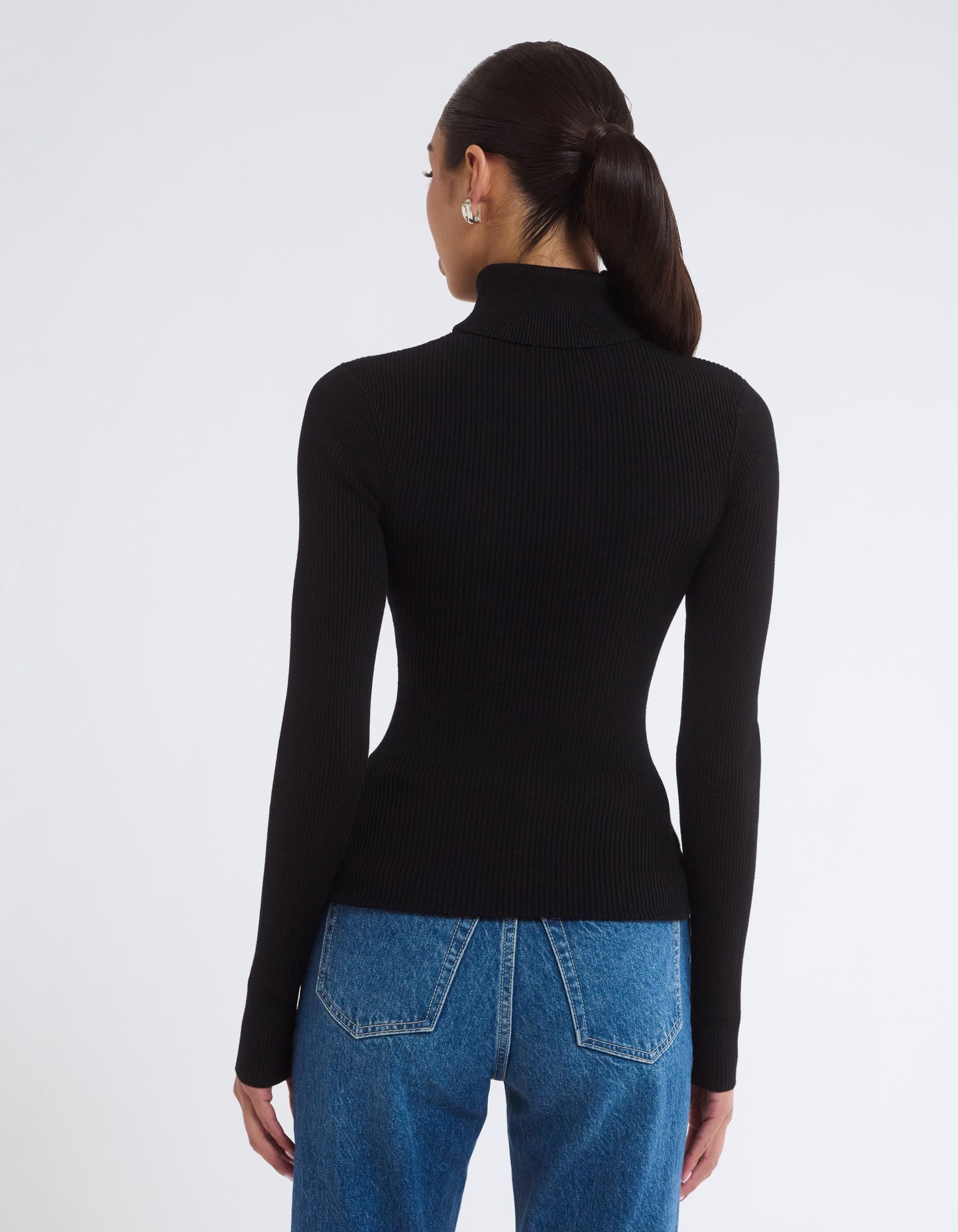 Turtleneck Top | Black