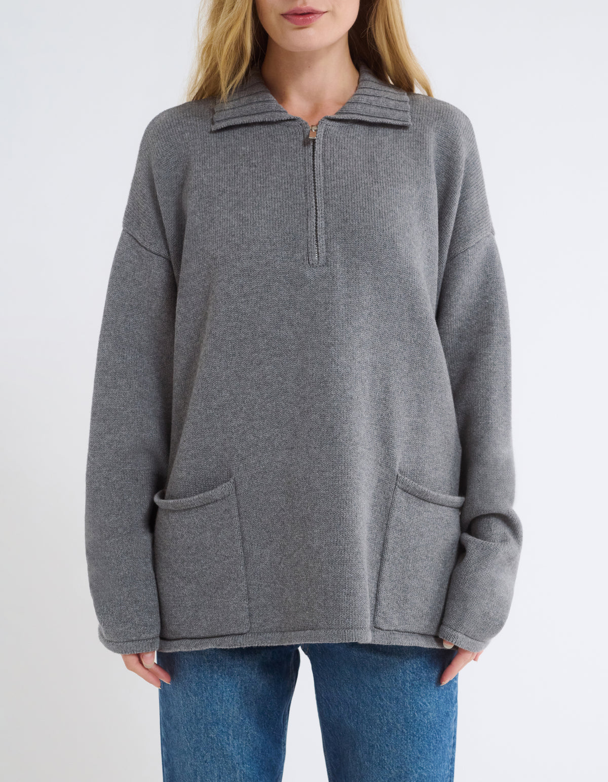 Weekender Quarter Zip | Charcoal Heather