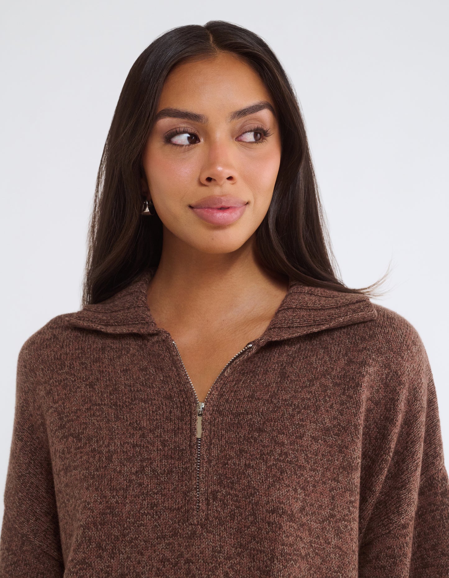 Weekender Quarter Zip | Latte Heather