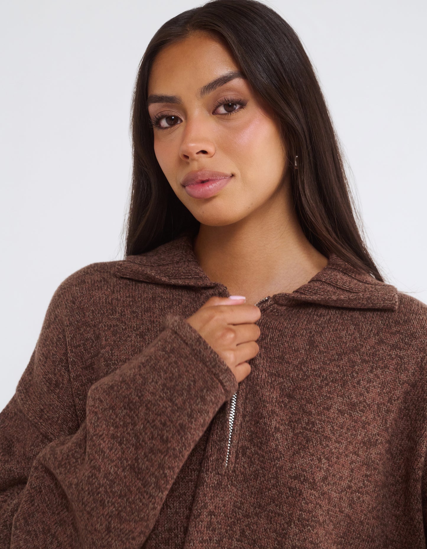 Weekender Quarter Zip | Latte Heather