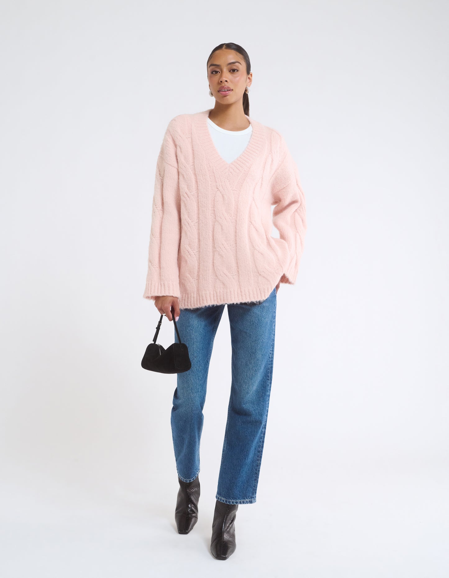 Whistler V-Neck Sweater | Petal