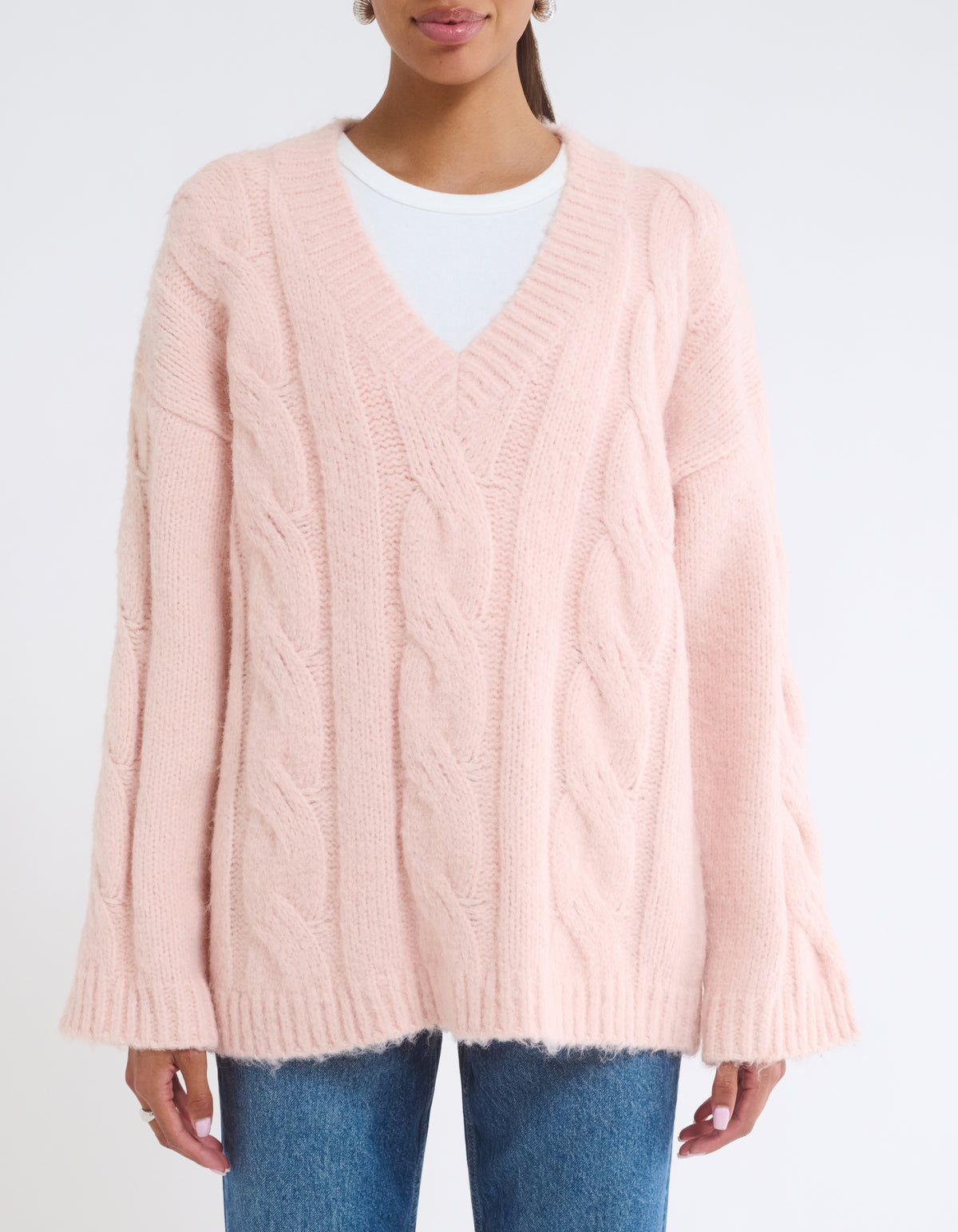 Whistler V-Neck Sweater | Petal