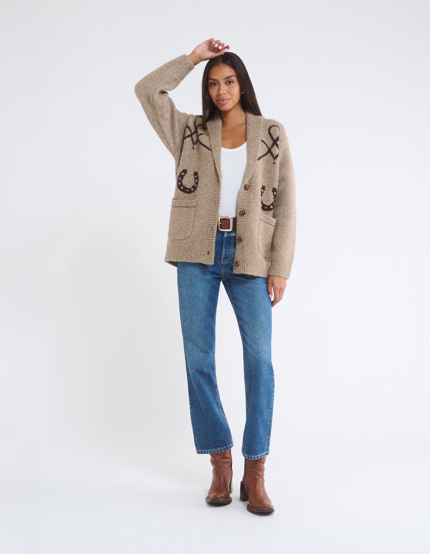 Wild Horses Cardigan | Mocha Heather