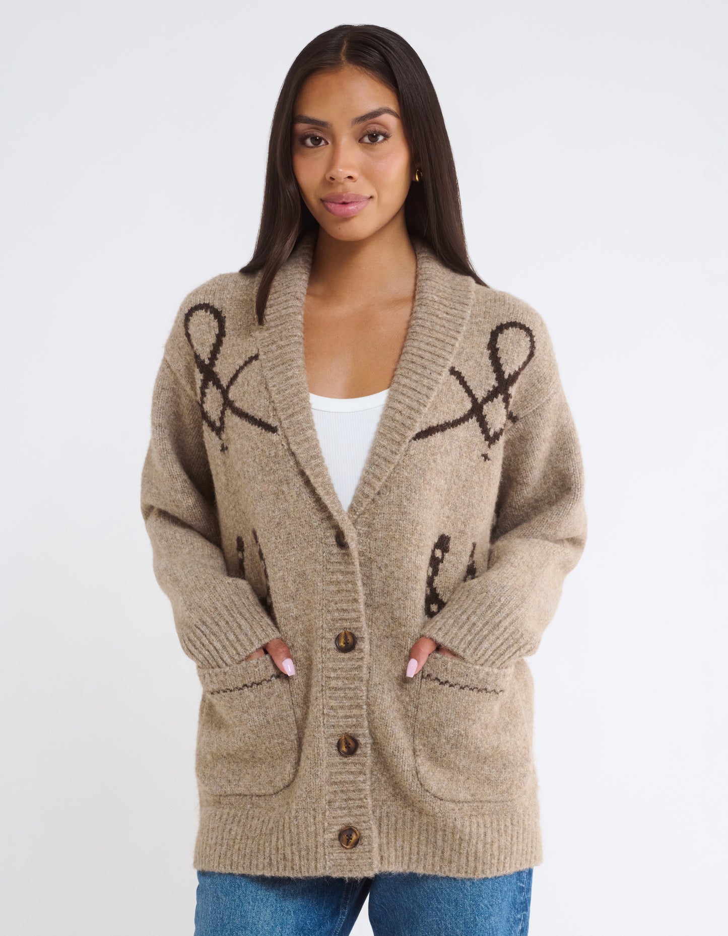 Wild Horses Cardigan | Mocha Heather