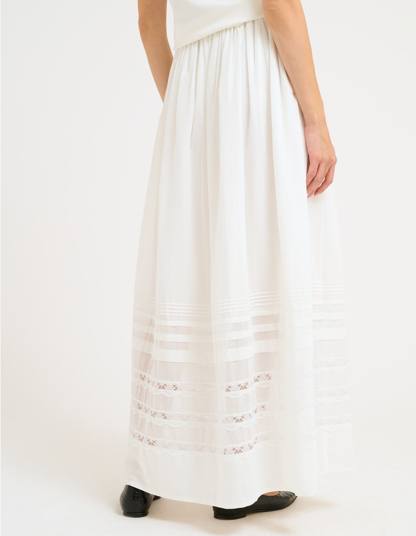 Wildflower Maxi Skirt | White