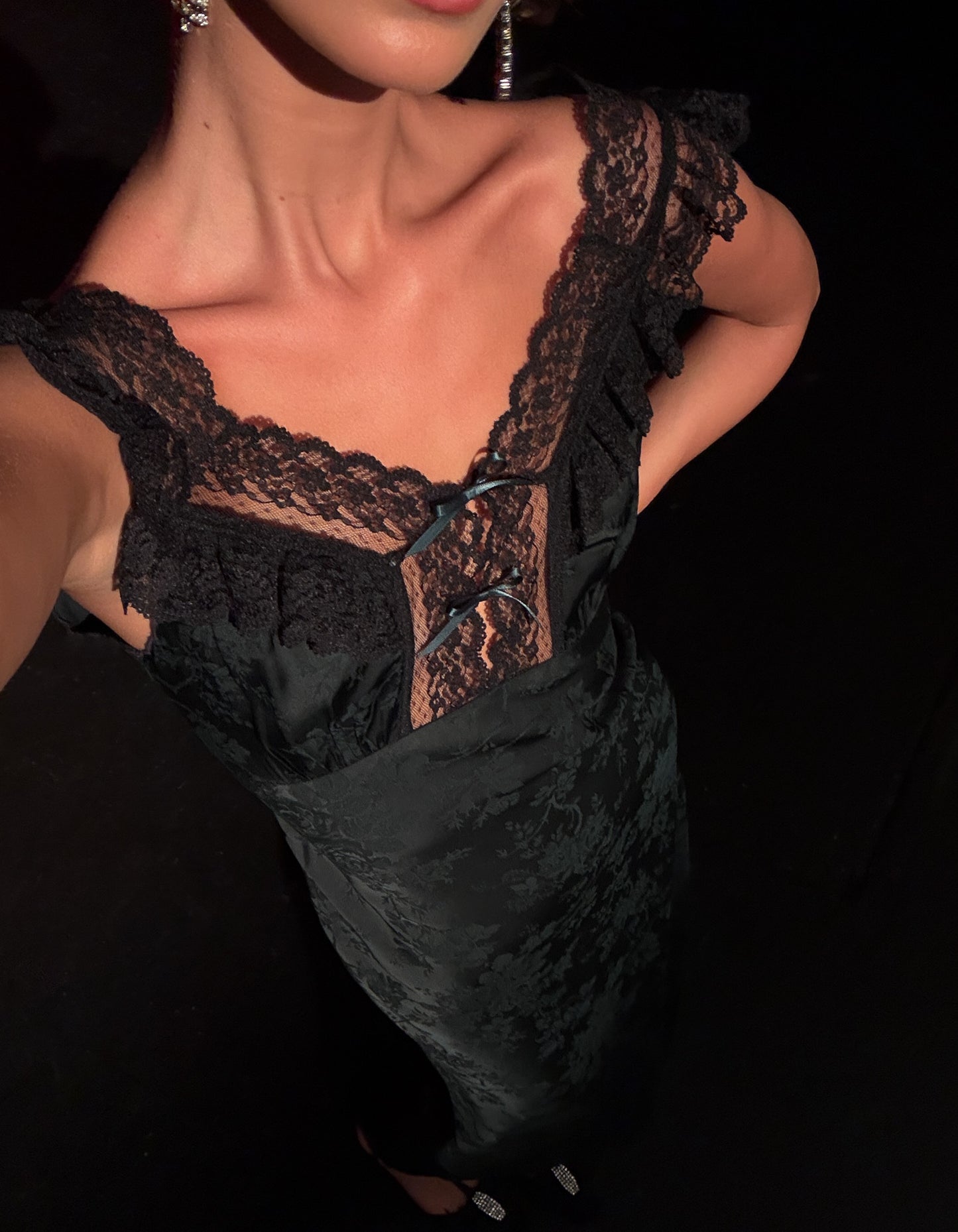 Windsor Maxi Dress | Emerald Jacquard