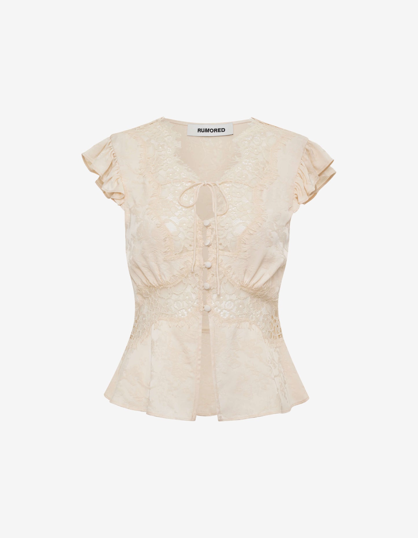 Wisteria Top | Ivory Jacquard