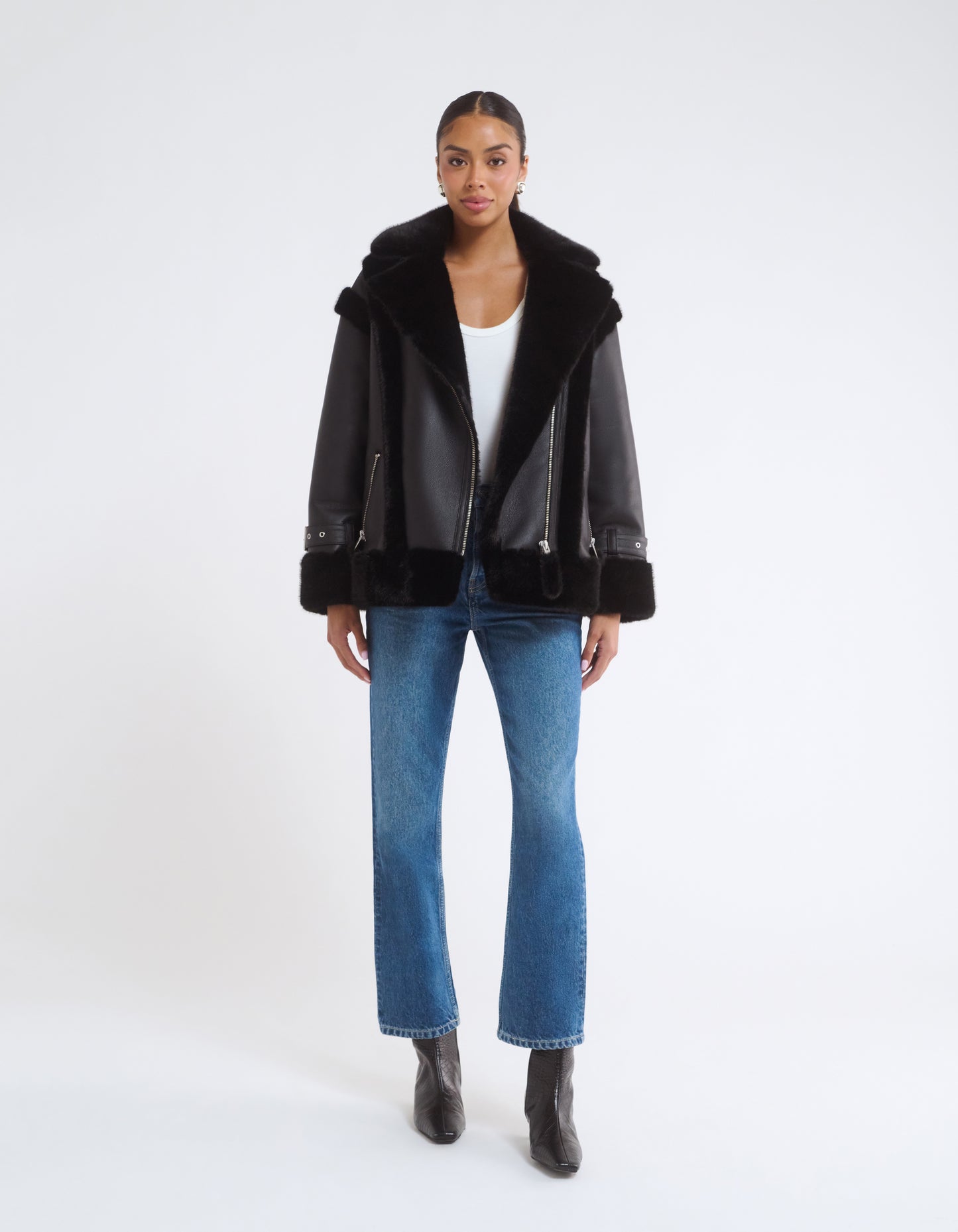 Wrangler Shearling Jacket | Black
