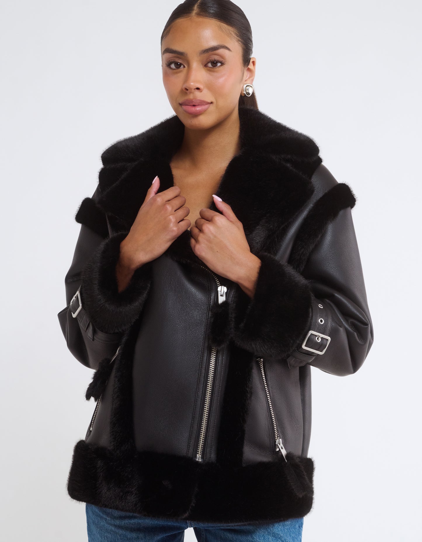 Wrangler Shearling Jacket | Black