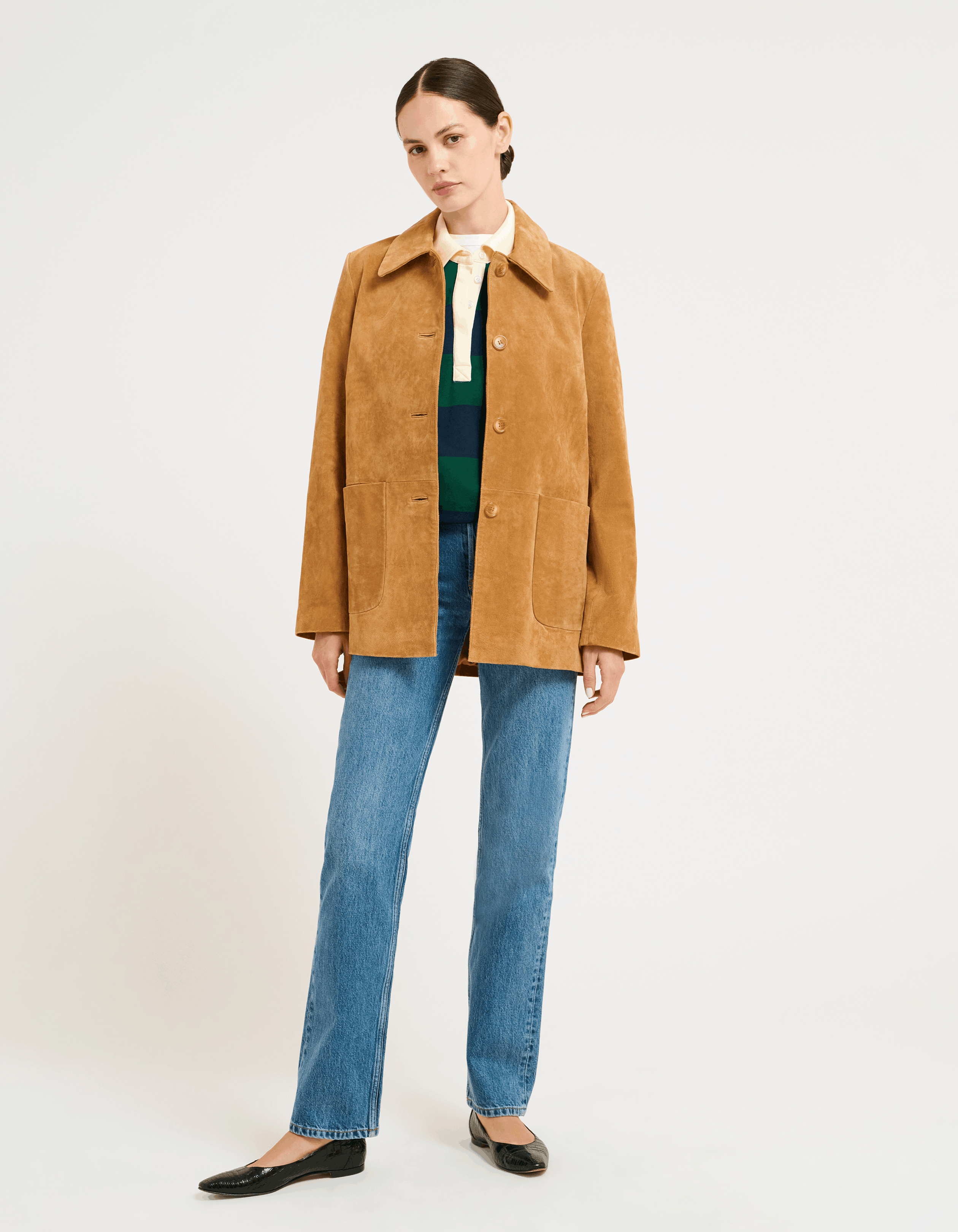 Yellowstone Jacket | Genuice Suede in Saddle – Rumored