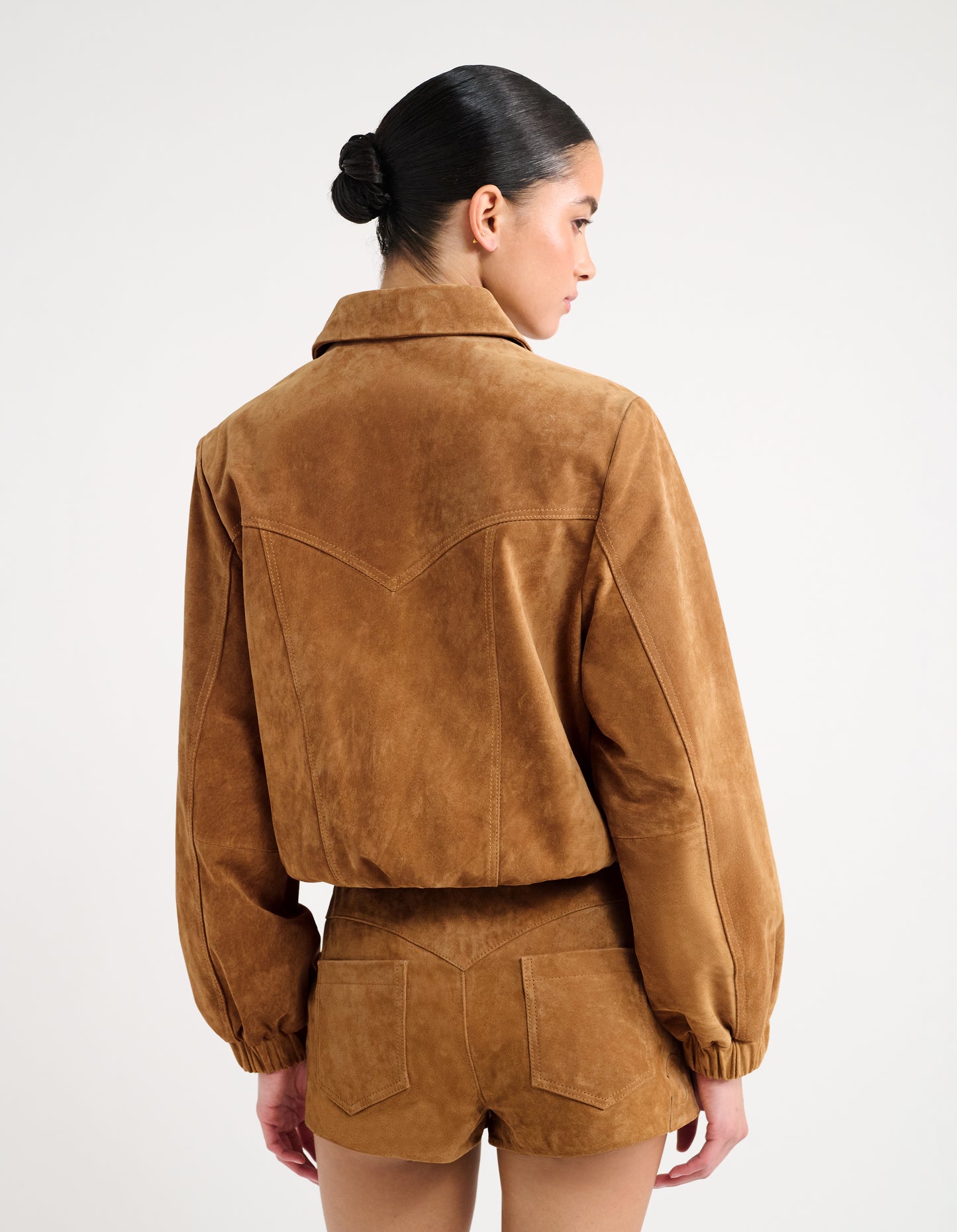 Yellowstone Suede Microshort in Saddle Suede