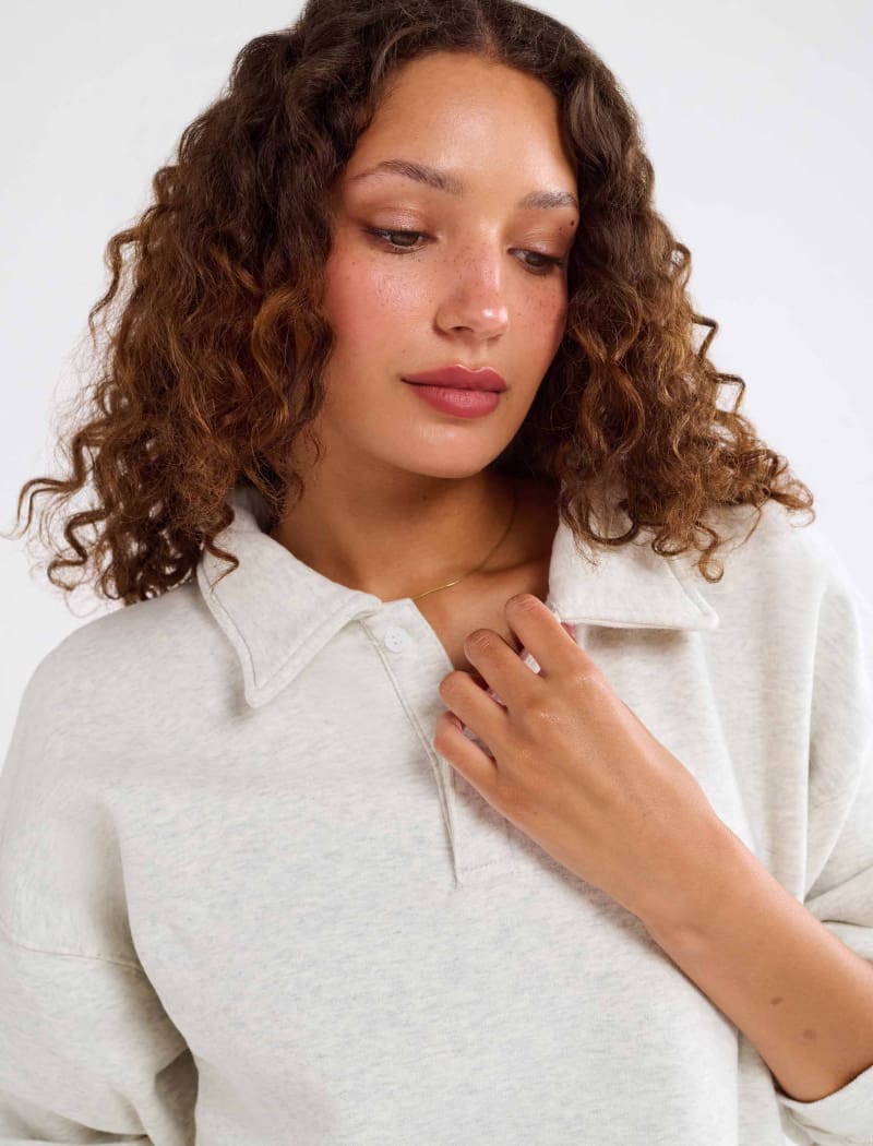 Airport Sweatshirt | Pearl Gray - Sweaters