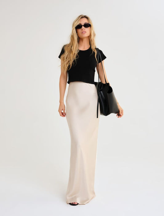 Archive Bias Maxi Skirt | Dove - Maxi Skirt