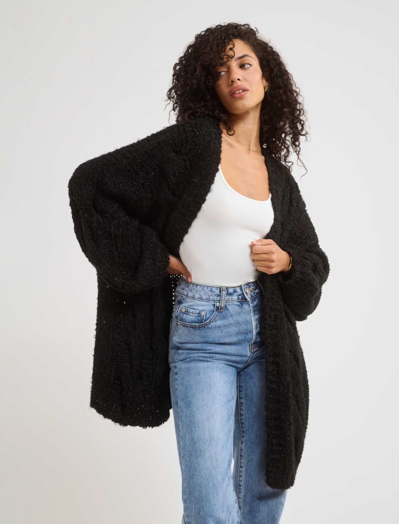 Aspen Cardigan | Black - Cardigan