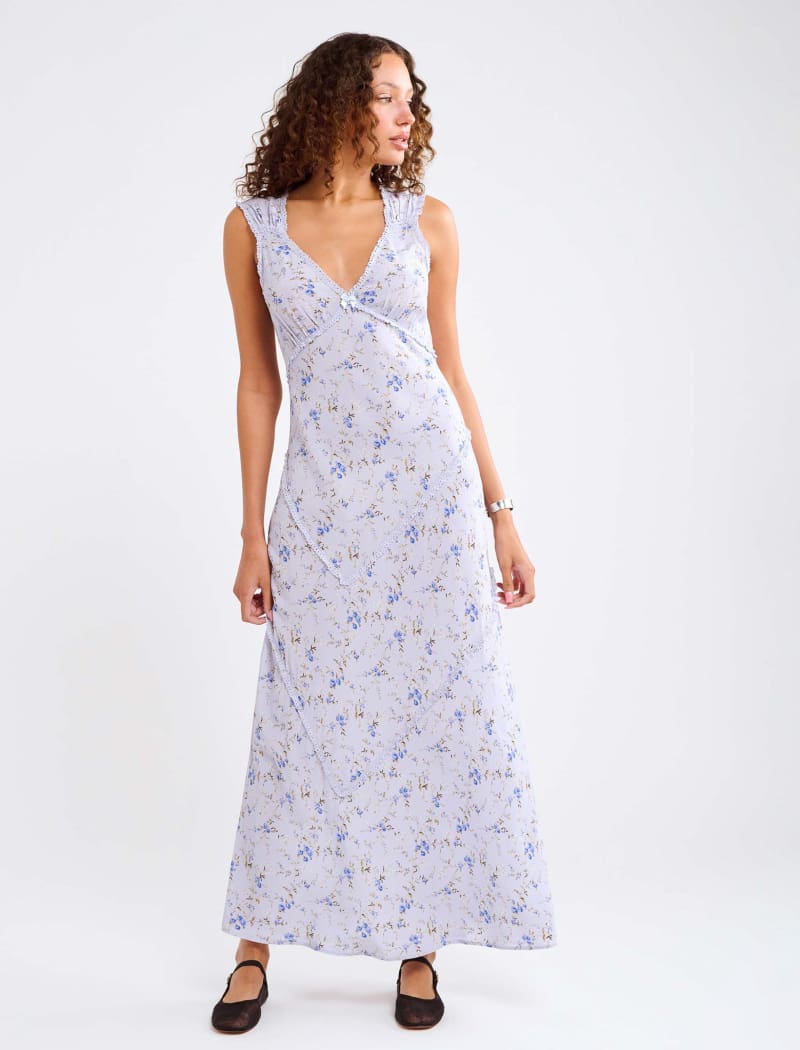 Bye Bye Baby Maxi Dress | Blue Gardenia - Maxi Dress