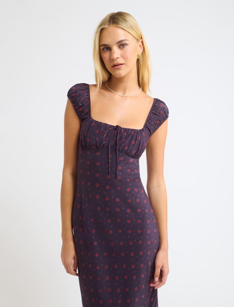 Callaway Midi Dress | Midnight Bloom