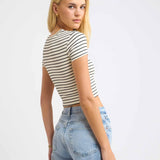 Campus Tee | Navy Stripe