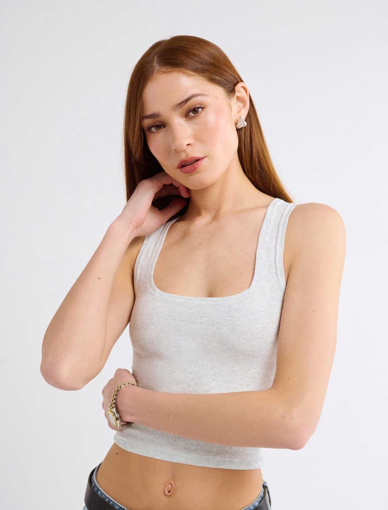Classic Ribbed Tank | Carrara - Camis and Tanks