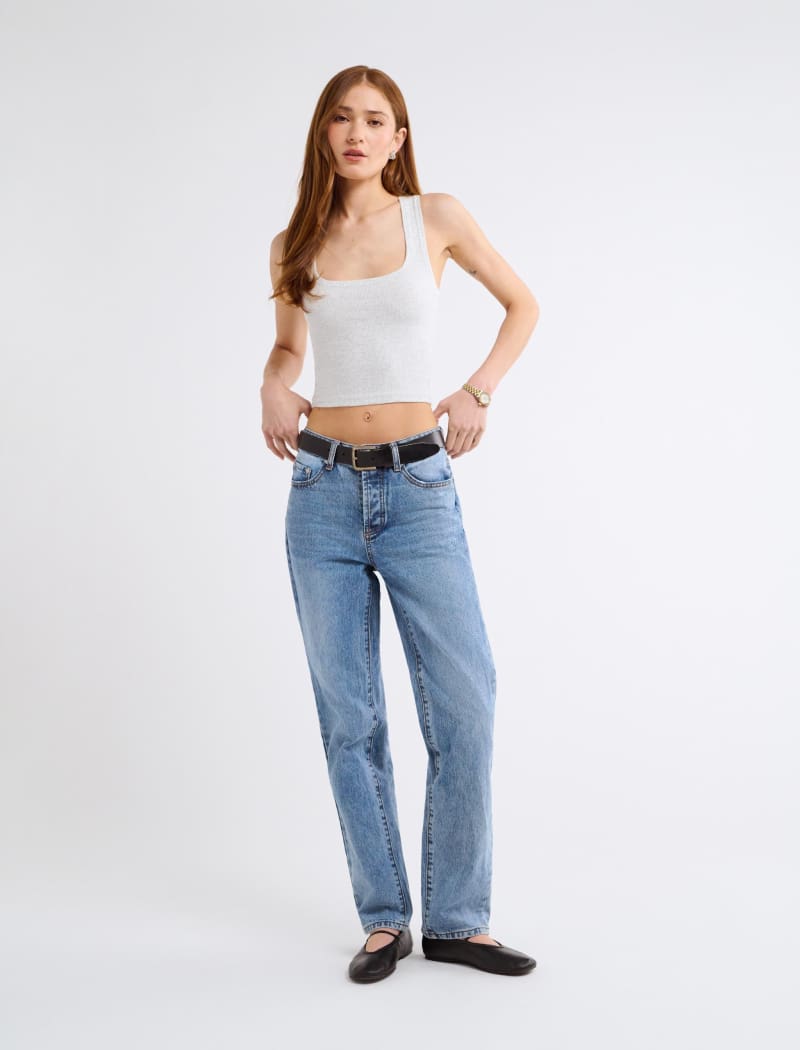 Classic Ribbed Tank | Carrara - Camis and Tanks