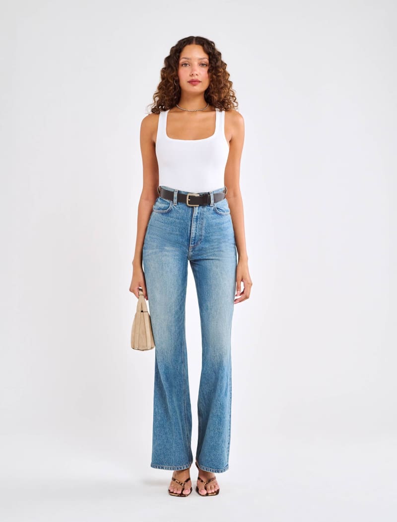 Classic Ribbed Tank | White - Camis and Tanks