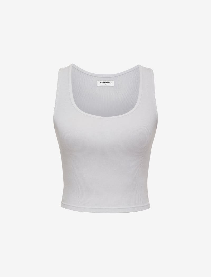 Classic Ribbed Tank | White - Camis and Tanks