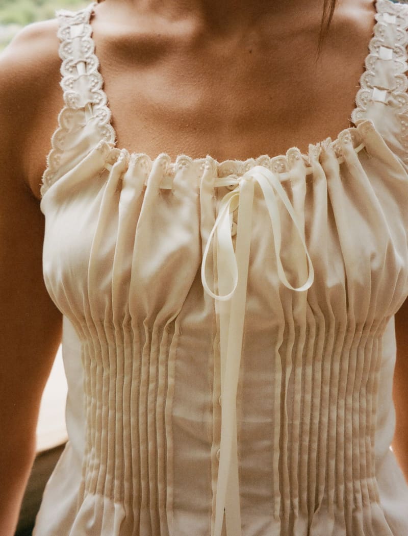 Cottage Tank | Cream - Camis and Tanks