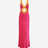 Crossroads Maxi Dress | Fuchsia - Maxi Dress
