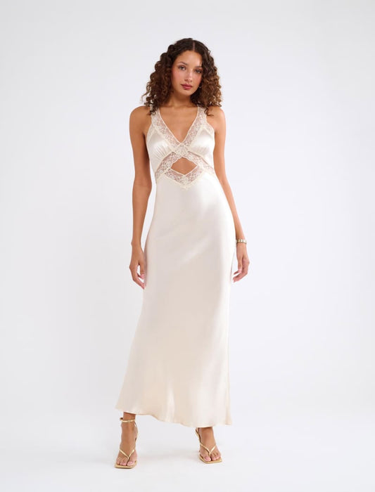Crossroads Maxi Dress | Ivory - Maxi Dress