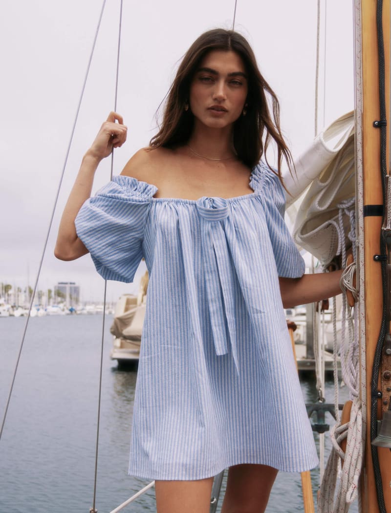 Darling Mini Dress | Laguna Stripe - Mini Dress