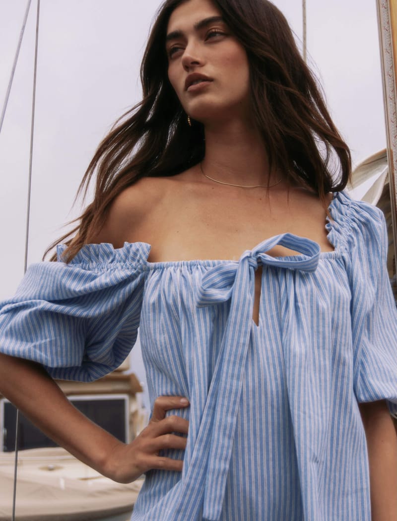 Darling Mini Dress | Laguna Stripe - Mini Dress