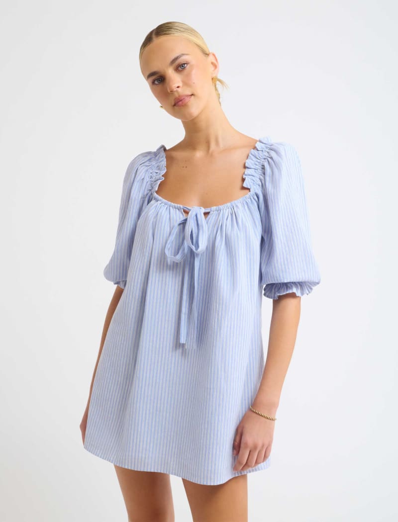 Darling Mini Dress | Laguna Stripe - Mini Dress