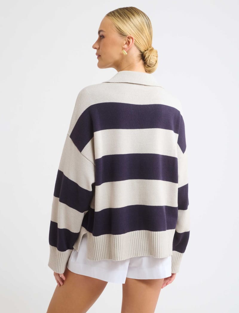 Delancey Sweater | Nautical Stripe - Sweaters