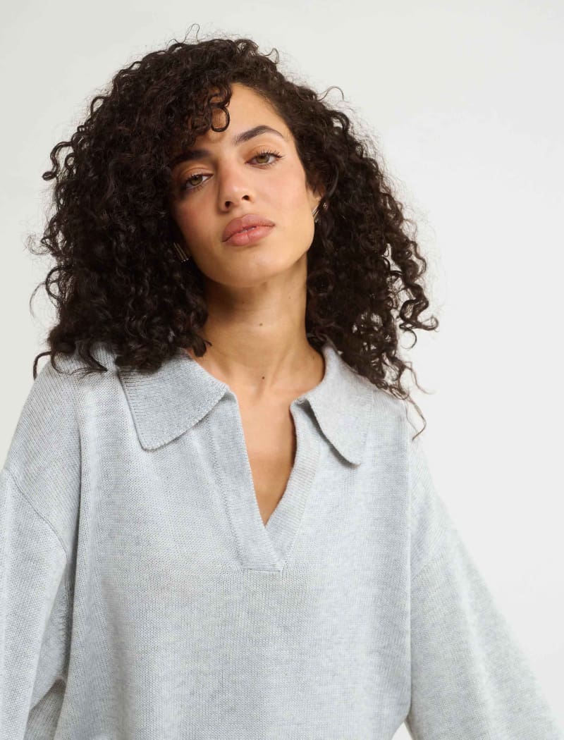 Delancey Sweater | Pearl Gray - Sweaters